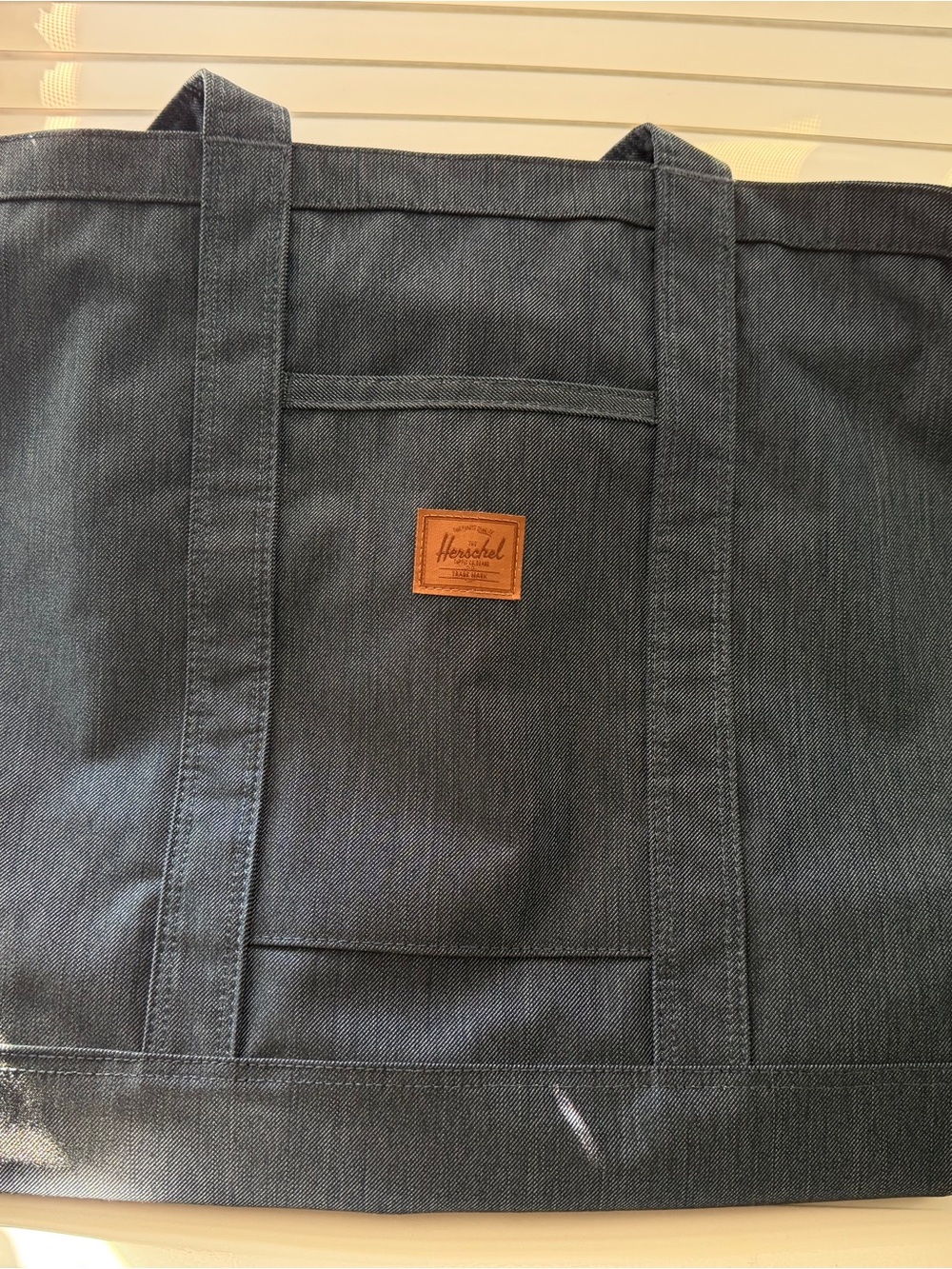 Herschel Denim Tote Bag - Dark Blue